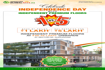 Celebrate Independence Day with Independent premium floors at Signature Global City 93, Gurgaon