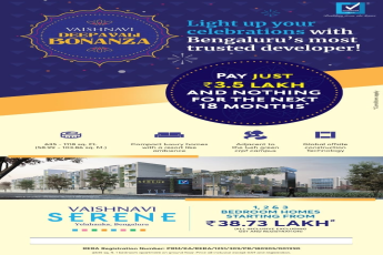 Book 1, 2 & 3 BHK Rs 38.73 Lac at Vaishnavi Serene in Bangalore