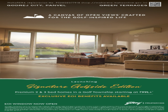Discover Luxury at Signature Golfside Edition, starting at ₹99L+, Godrej City, Panvel