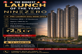 Pre-Launch EOIs Now Open for NineZero, Gurugram || Secure Your Priority Allotment at NineZero || Limited Inventory at NineZero - Act Fast