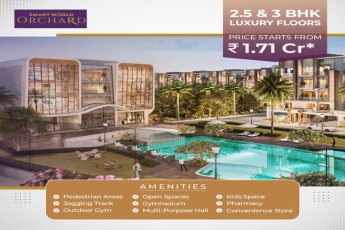 Presenting 2 & 3 BHK luxurious floors Rs 1.71 Cr. at Smart World Orchard in Sec 61, Gurgaon.