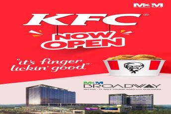 KFC Now open at M3M Broadway in Sector 71, Gurgaon
