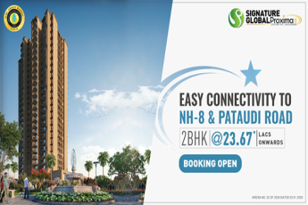 Easy connectivity to NH-8 & Pataudi Road at Signature Global Proxima