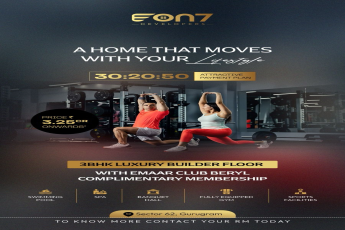 Luxury 3BHK Builder Floor by EON7 Developers in Sector 62, Gurugram - Starting at ₹3.25 Cr
