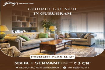 Godrej Properties Unveils a New Standard of Luxury in Gurugram with 3BHK + Servant Quarters in Sector 89