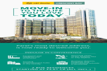 Move-in to the life you love today at Land T Crescent Bay Sky Villa, Mumbai