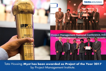 Tata Housing Myst awarded "Project of the Year 2017" by Project Management Institute
