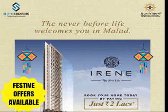 Book your home today by paying just Rs 2 Lac at Sheth Irene, Mumbai