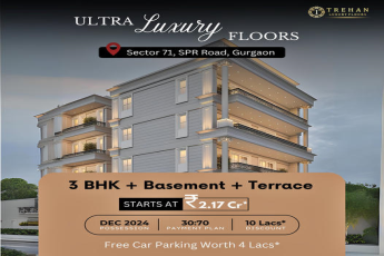 Trehan Ultra Luxury Floors in Sector 71, SPR Road, Gurgaon: Opulence Redefined