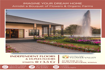 Low rise ultra luxury floors & duplex at Central Park Flower Valley in Gurgaon
