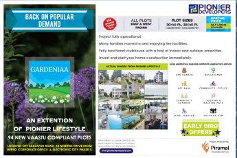 Special price Rs 56.5 Lac onwards at Pioneer Gardenia, Bangalore