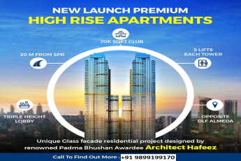 Skyward Luxury: The High Rise Apartments by Architect Hafeez - Elevating Lifestyle Opposite DLF Almeda