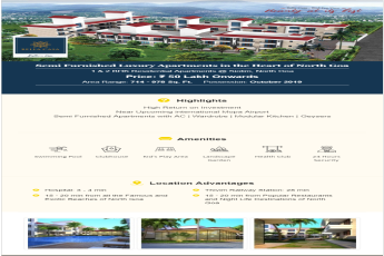 Sabh Bella Casa presents 1 & 2 bhk residential apartments @ Rs. 50 lakhs in Goa