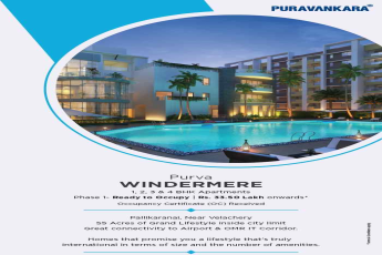 Live a lifestyle that is International in terms of size & amenities at Purva Windermere in Chennai