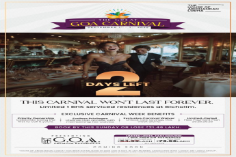 Limited 1 BHK Serviced Residences at Bicholim by House Of Abhinandan Lodha, Book Now!