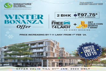 Signature Global's Winter Bonanza Offer: Exclusive Deals on 2 BHK Homes – Limited Availability