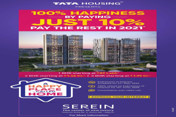 Pay just 10% now and rest in 2021 at Tata Serein in Mumbai
