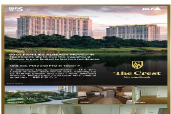 600+families already moved-in at DLF The Crest in Gurgaon