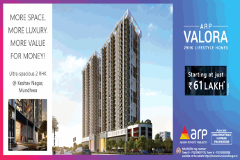 Ultra-spacious 2 RHK Rs 61 Lakh at ARP Valora Towers in Keshav Nagar, Pune