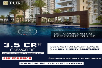 Last opportunity at Puri The Aravallis in Golf Course Extension Road, Gurgaon