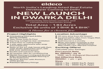 Unveil the Luxury with Eldeco's New Launch in Dwarka Delhi