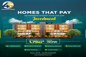 Book now price starting Rs 1.70 Cr at Aradhya Homes in Sector 67A, Gurgaon