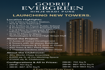Explore the New Towers at Godrej Evergreen, Hinjewadi Pune