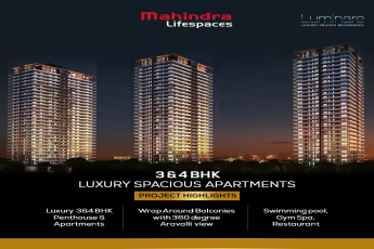 Mahindra Luminare  luxury private residences at Sector 59, Golf Course Ext Road Gurgaon