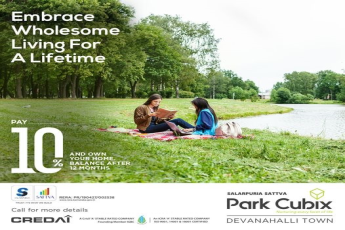 Pay 10% and own your home  balance after 12 months at Salarpuria Sattva Park Cubix, Bangalore