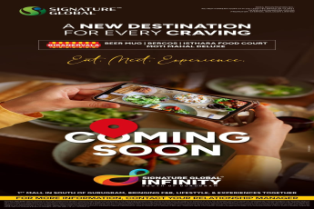Discover New Cravings at Signature Global Infinity || Explore Culinary Delights at Gurugram's First Mall || Coming Soon: Signature Global Infinity South of Gurugram