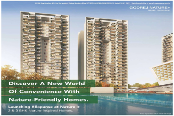 Discover a new world of convenience with nature friendly home at Godrej Nature Plus in Sector 33, Sohna, Gurgaon
