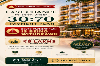Secure Your 30:70 Payment Plan Now! || Last Chance for 30:70 Payment Plan at Central Park Flower Valley || Act Fast: 30:70 Payment Plan Withdrawal