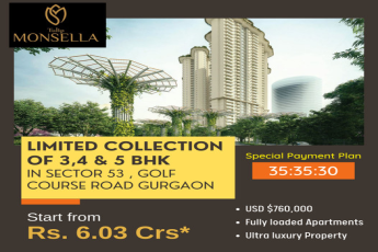 Special payment plan 35:35:30 at Tulip Monsella in Sector 53, Gurgaon