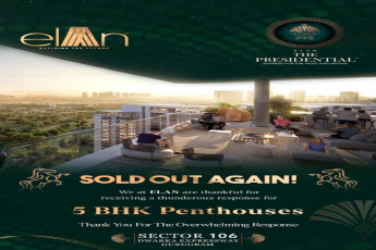Sold out again at Elan The Presidential in Dwarka Expressway, Gurgaon