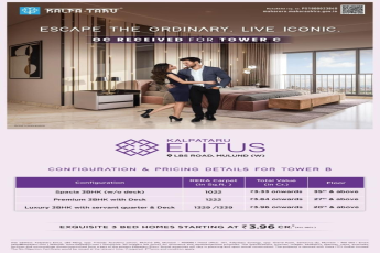 Discover Luxury Living at Kalpataru Elitus, Mulund West, Starting ₹3.96 Cr