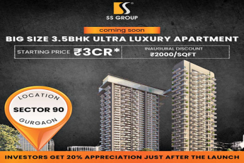 SS Group's Magnificent 3.5BHK in Sector 90, Gurgaon: A Beacon of Ultra Luxury