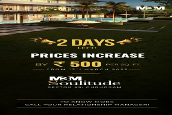 2 Days Left! Price Increase Alert at M3M Soulitude, Sector 89, Gurugram