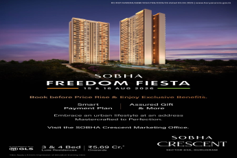 Don't Miss SOBHA Freedom Fiesta August 15-16! || Book Now at SOBHA Crescent Before Price Rise! || Exclusive Gifts and Smart Payment Plan at SOBHA Crescent!