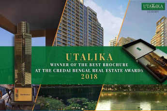 Ambuja Neotia Utalika won Best Brochure at the CREDAI Bengal Real Estate Awards 2018