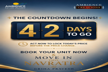 Lock in Current Prices Before They Rise! || Only 42 Days Left to Secure Your Unit! || Move In This Navratra - Book Now!
