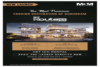 Get 12% rental, avail pre launch benefits now at M3M Route 65, Gurgaon