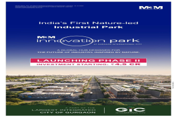 Launching Phase II at M3M Innovation Park, Gurgaon - Investment Starting 4.5 Cr
