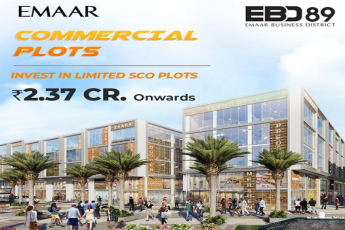 invest in limited SCO Plots Rs 2.37 Cr onwards at Emaar EBD 89, Gurgaon