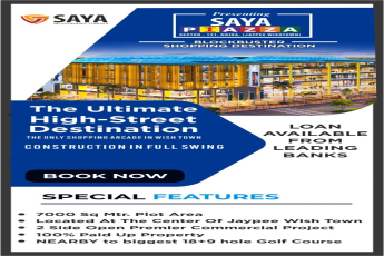 Construction in full swing at Saya Piazza, Sector 131, Noida