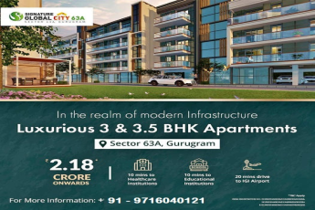 Signature Global City 63A - Exquisite 3 & 3.5 BHK Homes in Gurugram's Modern Enclave