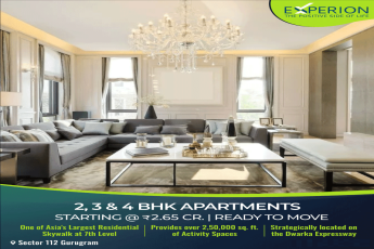 Ready to move luxury apartments Rs 2.65 Cr at Experion Windchants, Gurgaon