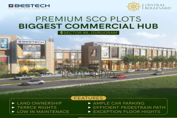 Premium SCO plots biggest commercial hub at Bestech Central Square in Gurgaon