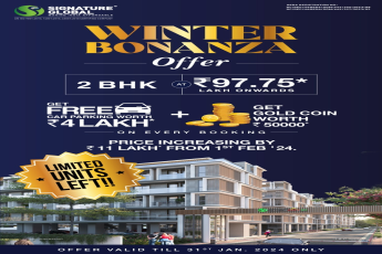Signature Global's Winter Bonanza Offer on 2 BHK Homes