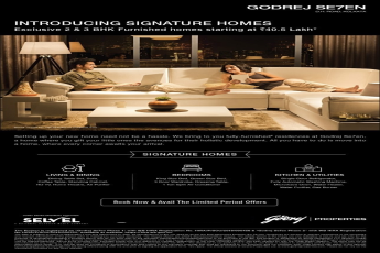 Exclusive 2 & 3 BHK furnished homes starting Rs 40.5 Lac at Godrej Seven in Joka, Kolkata