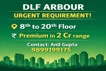 DLF Arbour: Premium Apartments Available on 8th to 20th Floor in a 2 Cr Range, Book Now!
